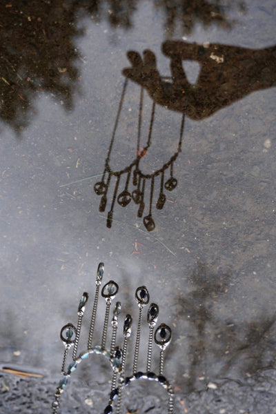 reflection, silver statement necklaces