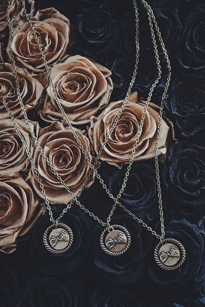 bronze, pinky swear charm, necklaces, product image