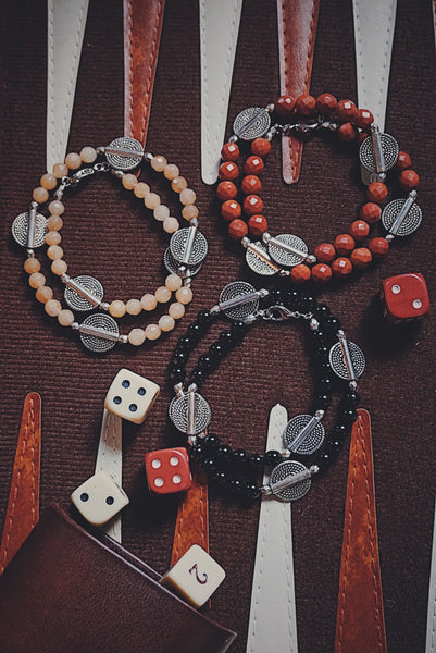 variety of wrap beaded bracelets, product image